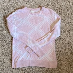 A new day - pink patterned sweater